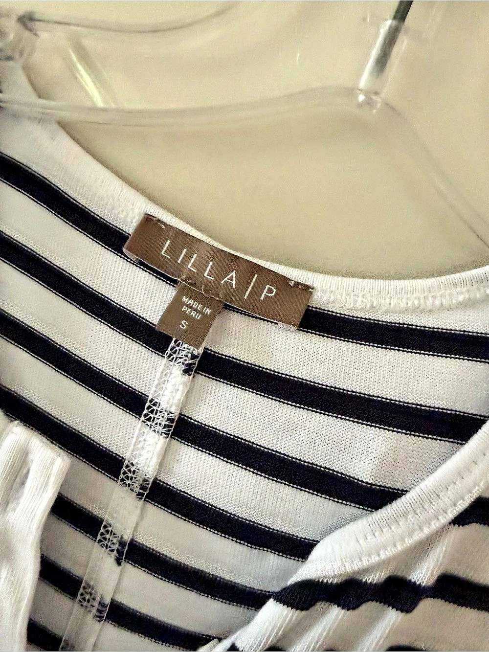 Lilla P Striped Maxi Dress in White & Black Size Small Like New - Picture 2 of 3